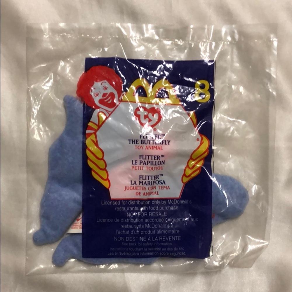 McDonalds #8 TY Teenie Beanie Babies “Flitter”
